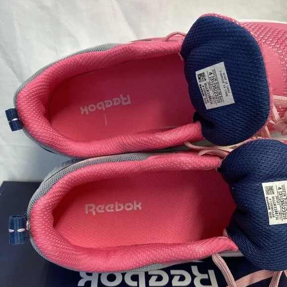 Reebok Flexagon Energy 3 Running Shoes Sneakers Kids Size 4 Pink/Blue GW0107 New
