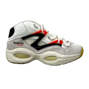 Reebok Question Pump Chalk Black Orange Basketball Shoes H06490 Men's Sz 7 - 11