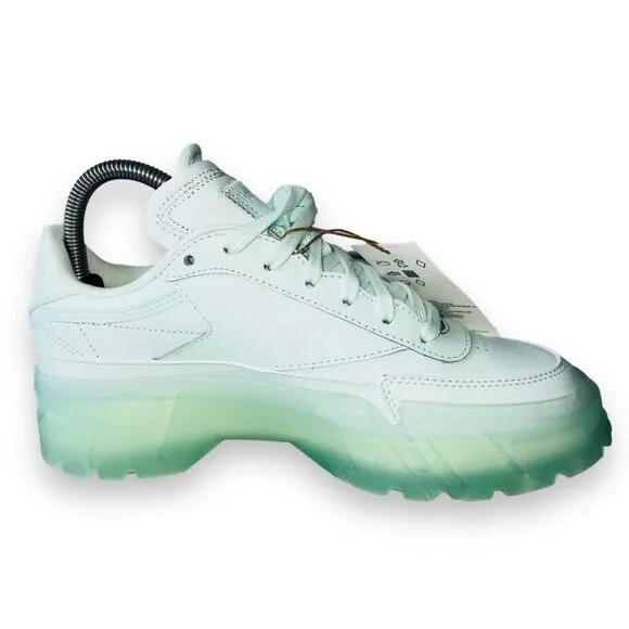 Reebox Club C x Cardi B Aqua Dust Platform Sneakers GX2909 Youth 5.5 Women's 6.5