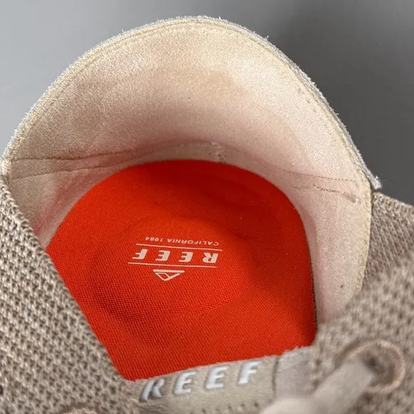 Reef Shoes Mens 12 Beige Tan Swellsole Neptune Comfort Knit Sneaker Lightweight