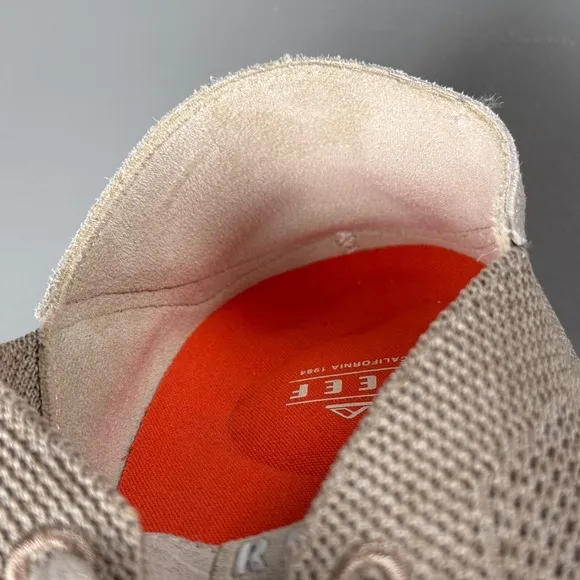 Reef Shoes Mens 12 Beige Tan Swellsole Neptune Comfort Knit Sneaker Lightweight
