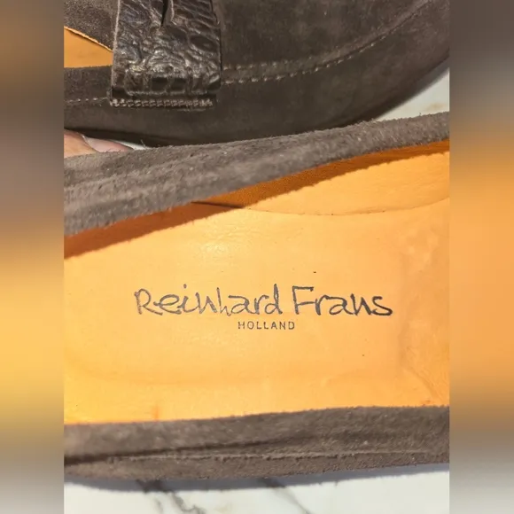 Reinhard Frans  Mens Suede Shoes, Size 11, Rtls. For $399.00 Asking $150.00