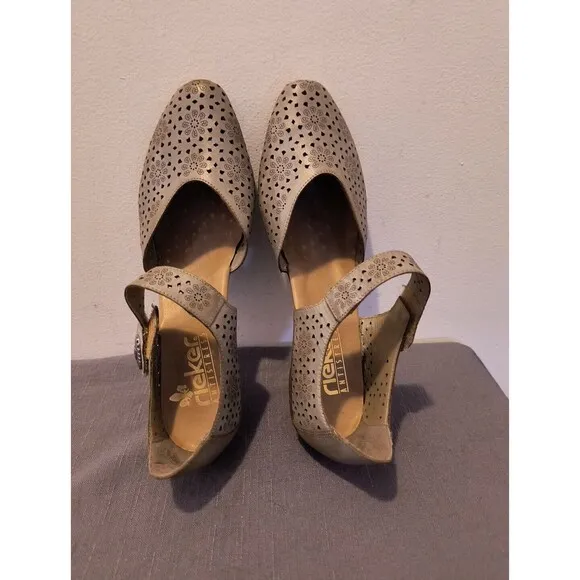 Rieker Shoes Women's US 9.5 EUR 41 Mirjam 53 Gray Antistress