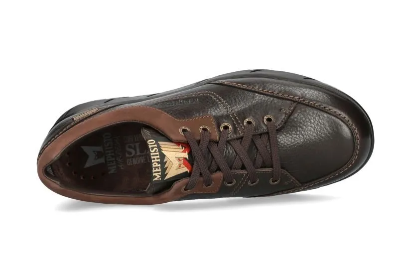 'Riko MT' men's waterproof lace-up shoes - brown