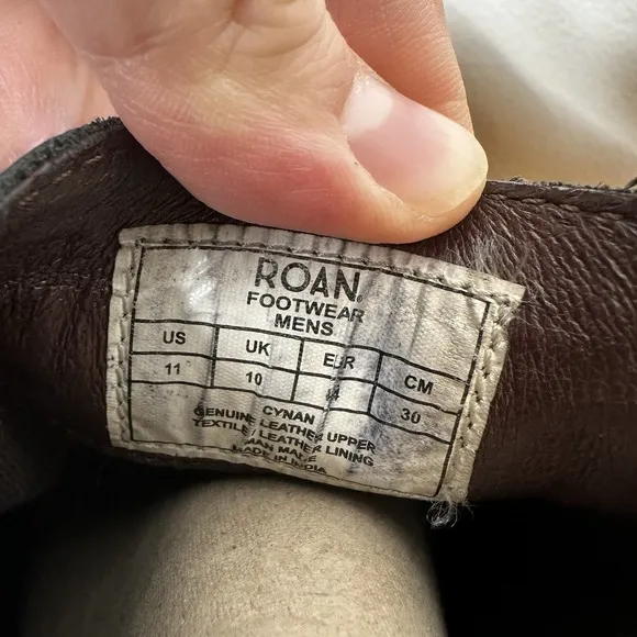 Roan by Bed Stu Mens Boots Cynan Dark Grey Distressed Leather‎ Buckle Chelsea 11