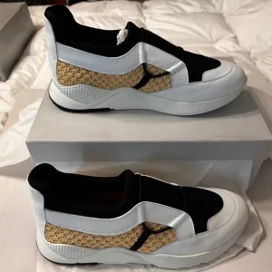 Robert Clergie Salvy Leather and Raffia Shoes - NIB - Size 44.5 (US 11.5)