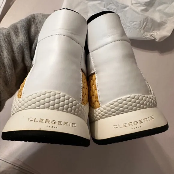 Robert Clergie Salvy Leather and Raffia Shoes - NIB - Size 44.5 (US 11.5)
