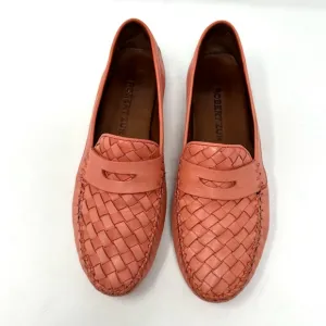 Robert Zur Petra Womens Coral Woven Leather Loafer Shoes