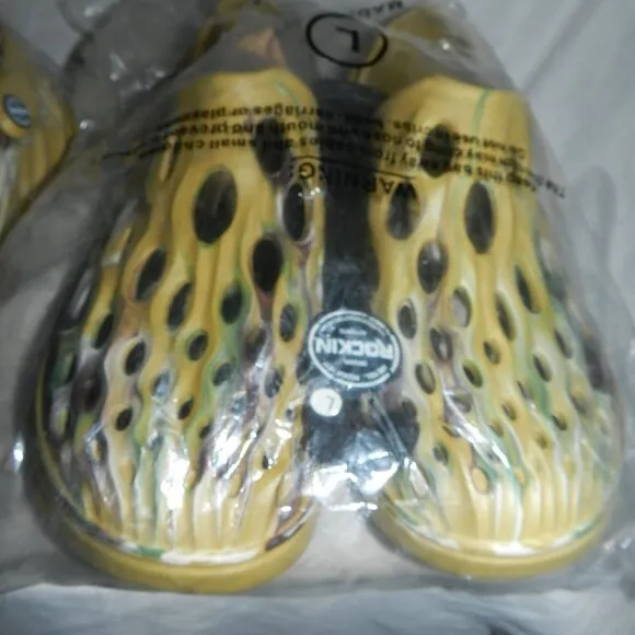 ROCKIN CLOGS UNISEX GLADES GREEN LIGHTWEIGHT WATERPROOF DURABLE SHOES NWT!