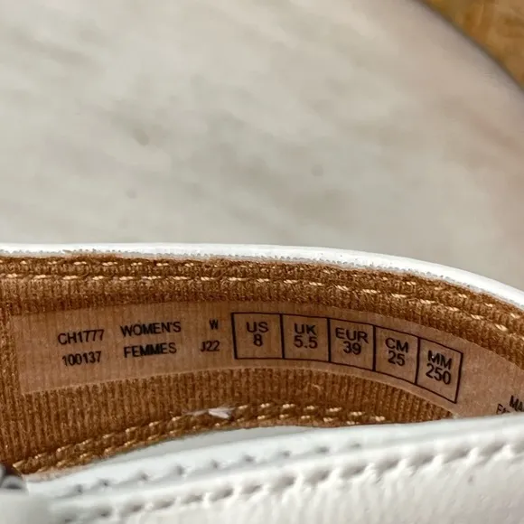 Rockport Breah Perforated‎ Wedge SandalWhite 8