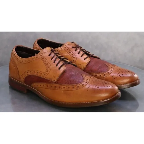 Rockport Walkability Men's Lightweight Wingtip Oxford Dress Shoes Size 9 Leather