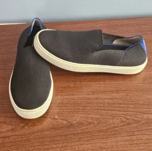 Rothy’s Black The Sneaker Slip On Shoes Women’s Size 8 Comfort Knit