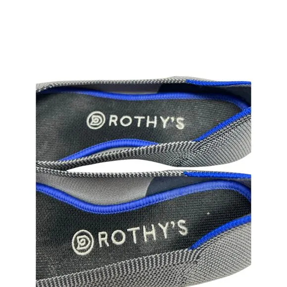 Rothy's Gray Pointed Toe Washable Flats 6.5
