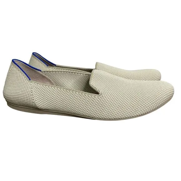 Rothy's The Loafer Womens 7.5 Linen Double Stitch Slip On‎ Flat Shoes Comfort