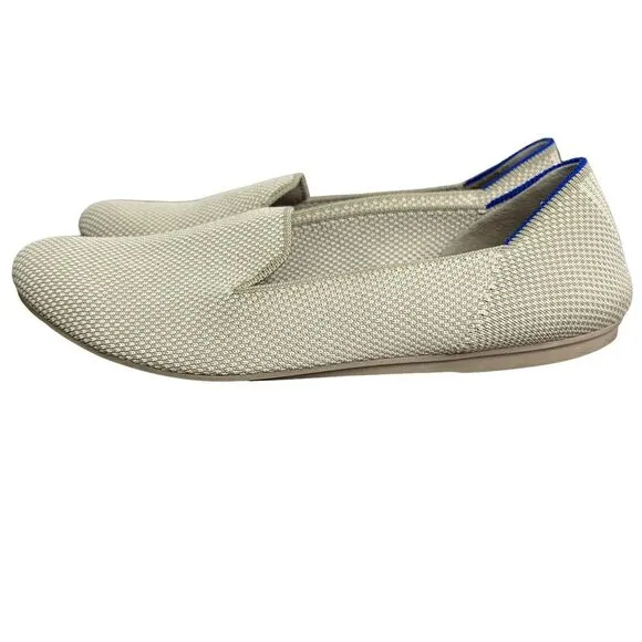 Rothy's The Loafer Womens 7.5 Linen Double Stitch Slip On‎ Flat Shoes Comfort