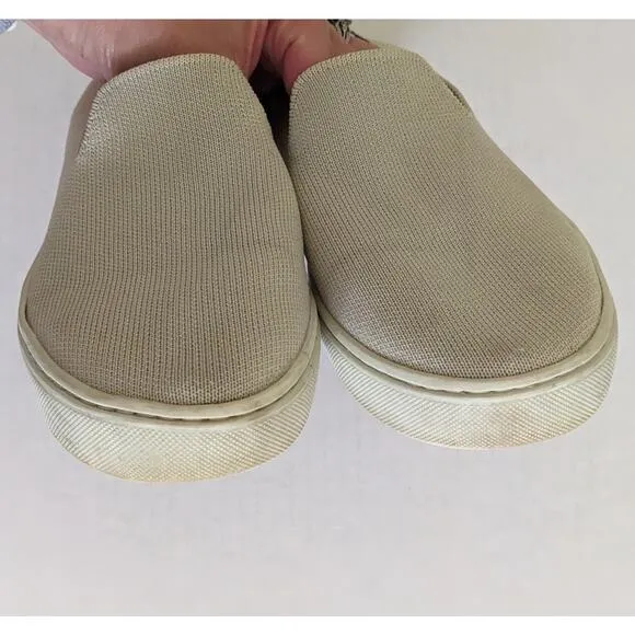 Rothy's The Original Slip On Sneaker Size 8 Sand Beige Loafer Shoes Washable