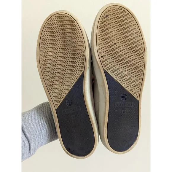 Rothy's The Original Slip On Sneaker Size 8 Sand Beige Loafer Shoes Washable
