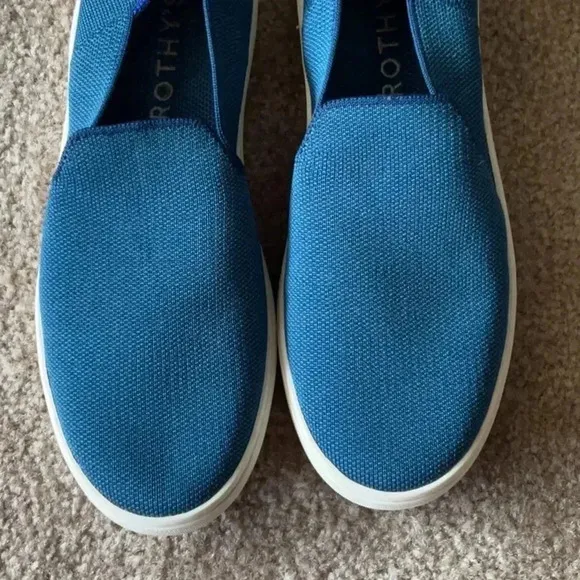 ROTHY'S THE SNEAKERS RETIRED TEAL COMFORT SLIP ON SHOES SIZE 8.5