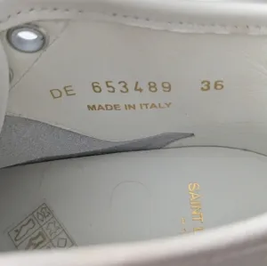 Saint Laurent White Leather Shoes