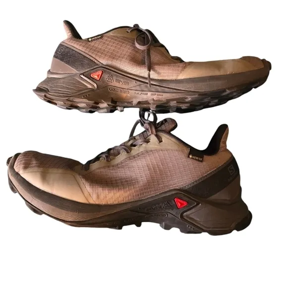 Salomon Alphacross Goretex Trail Running Shoes Sz. 10 Mens