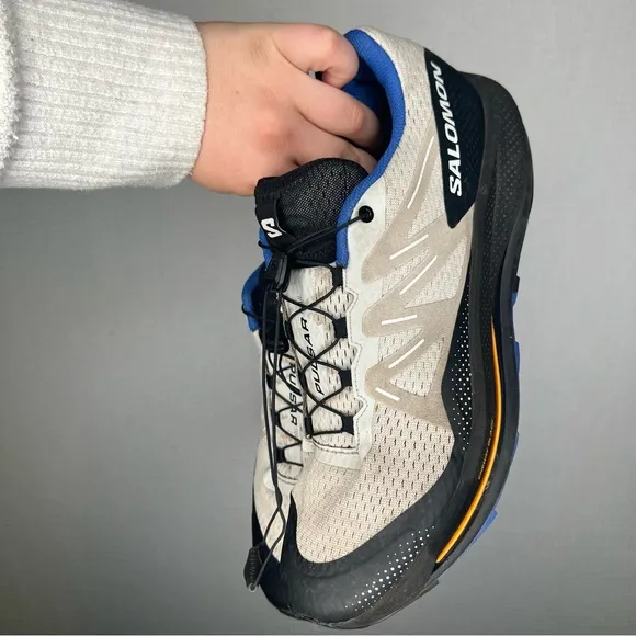 Salomon | Men’s White Black Sneakers 12.5 Pulsar Trail Pro Trail Running Shoes