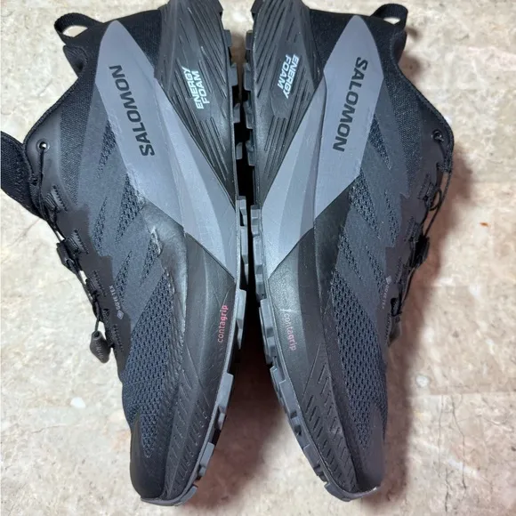 Salomon Sense Ride Gtx trail running shoes color black-Grey men's size 11 no box