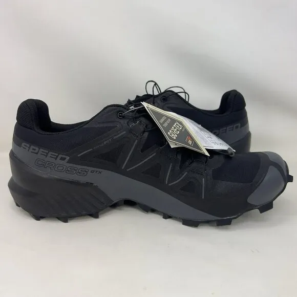 Salomon Speedcross 6 GTX  Trail Running Shoes Black Men’s Size 11