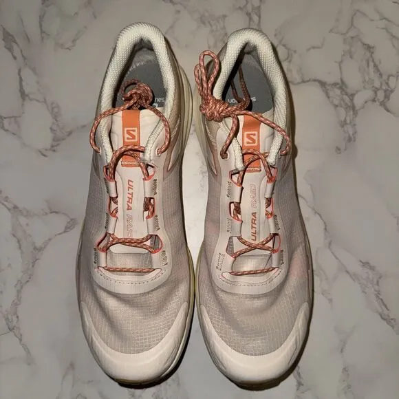 Salomon Womens Size 9 Ultra Raid Morganite Vanilla Sun Kiss Trail Running Shoes