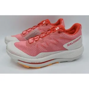 Salomon Womens Size 9 Pulsar Trail Rose Cloud Orange Running Shoes Sneakers
