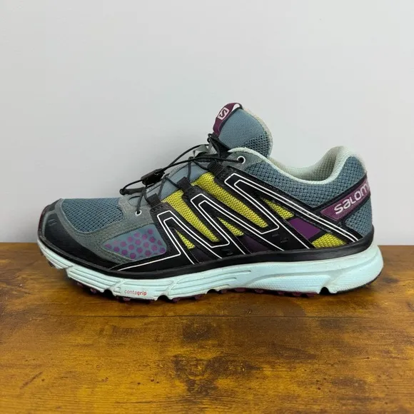 Salomon X-Mission 3 Mens Size 11 Teal Trail Running Shoes Hike Gorpcore