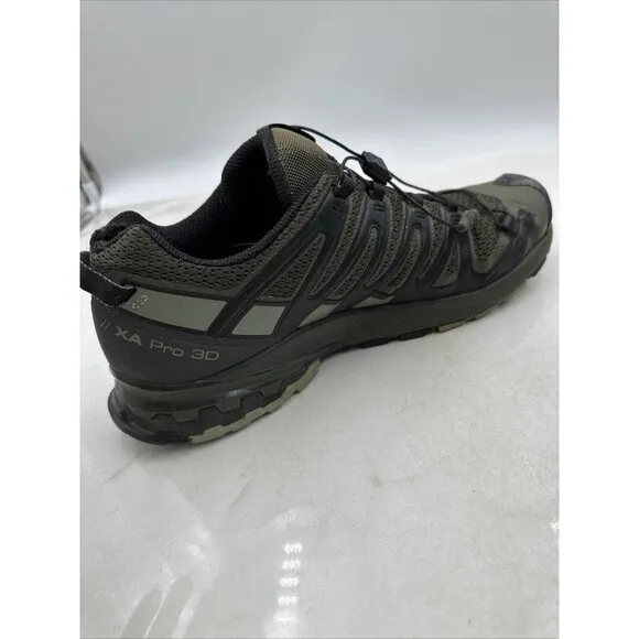 Salomon XA Pro 3D V8 Trail Shoes Mens Sz 11.5 Green - 409882