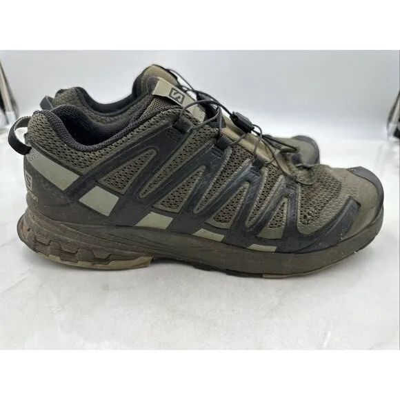 Salomon XA Pro 3D V8 Trail Shoes Mens Sz 11.5 Green - 409882