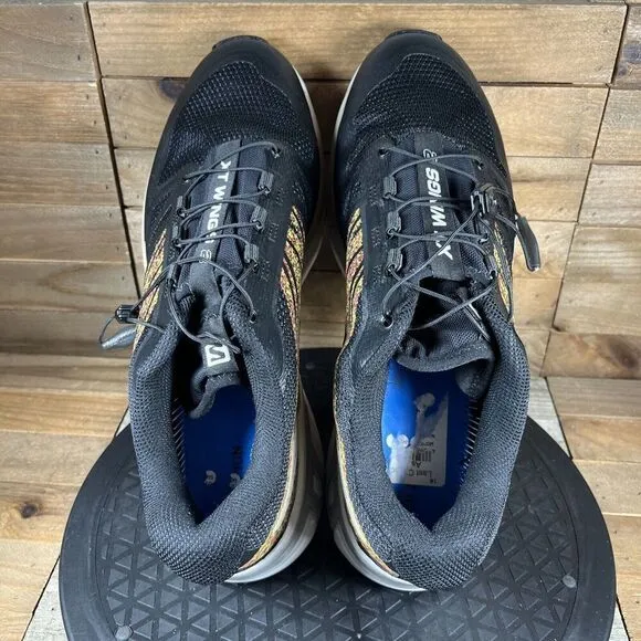Salomon XT-Wings 2 Size Mens Sz 9 Mindful Black Trail Running Shoes NO INSOLES