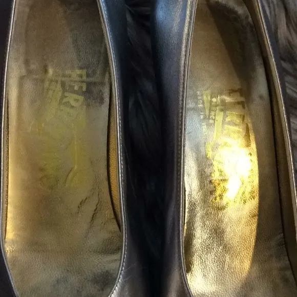 💞SALVATORE FARRAGAMO💞silver shoes