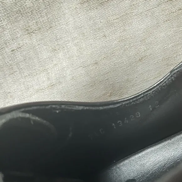 Salvatore Ferragamo Black Leather Oxford Derby Shoes US 12