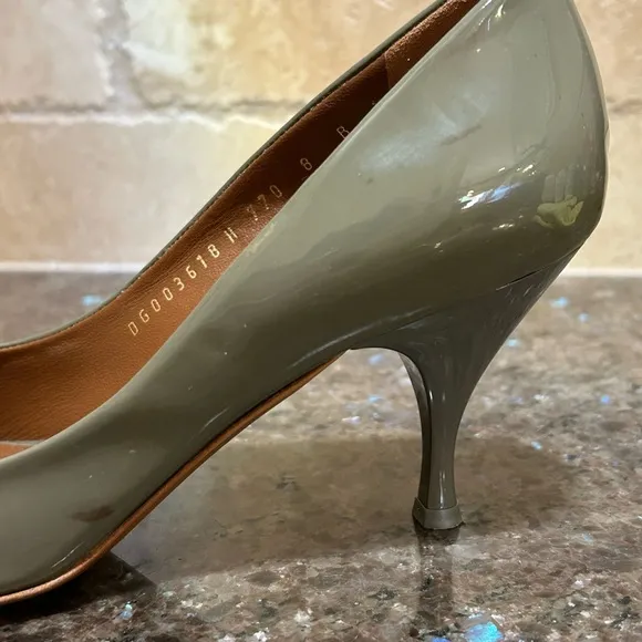 Salvatore Ferragamo Sage Patent Leather PeepToe Pumps