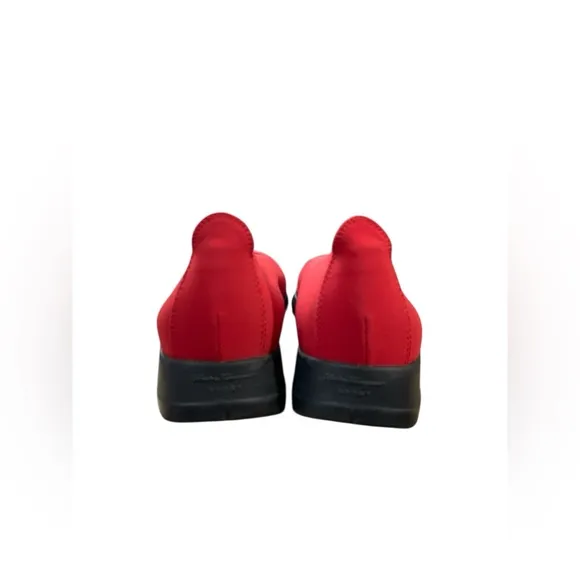 Salvatore Ferragamo Sport Comfort Shoes Red Fabric  Size 6.5