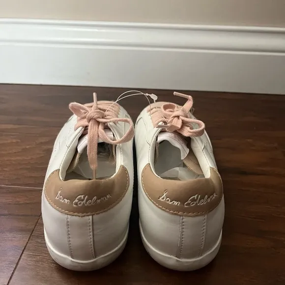 Sam Edelman Aubrey shoes-White and pink- looks like Golden Goose-Size 7.5 NWOT