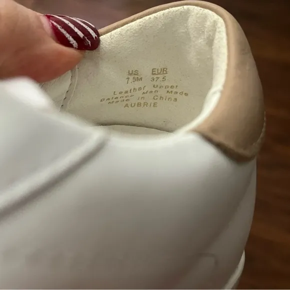 Sam Edelman Aubrey shoes-White and pink- looks like Golden Goose-Size 7.5 NWOT