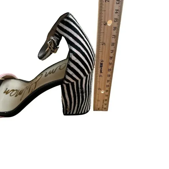 Sam Edelman Daniella Zebra Print Calf Hair &amp; Suede Sandals Open Toe Size 9 New