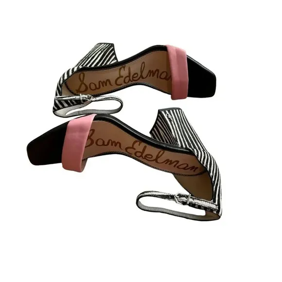 Sam Edelman Daniella Zebra Print Calf Hair &amp; Suede Sandals Open Toe Size 9 New