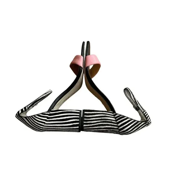 Sam Edelman Daniella Zebra Print Calf Hair &amp; Suede Sandals Open Toe Size 9 New