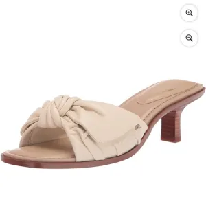 Sam Edelman Darcie Modern Ivory Squared Open Toe Kitten Heel size 10