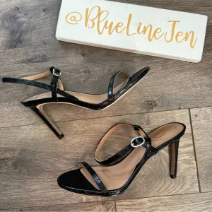 Sam Edelman Doran Croc Embossed Strappy Sandals NWOT