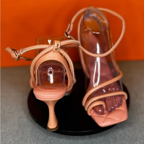 Sam Edelman Maven Coral Pink MAVEN PADDED STRAPPY HEEL Size 7