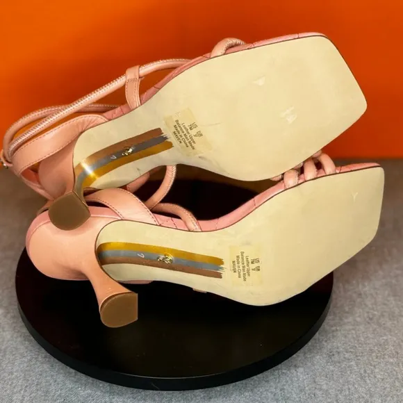 Sam Edelman Maven Coral Pink MAVEN PADDED STRAPPY HEEL Size 7