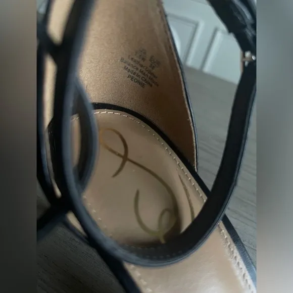 Sam Edelman Peonie Elegant Black Strappy Heels