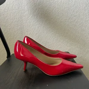 Sam Edelman Red Women's Kitten Pumps Sz 8.5