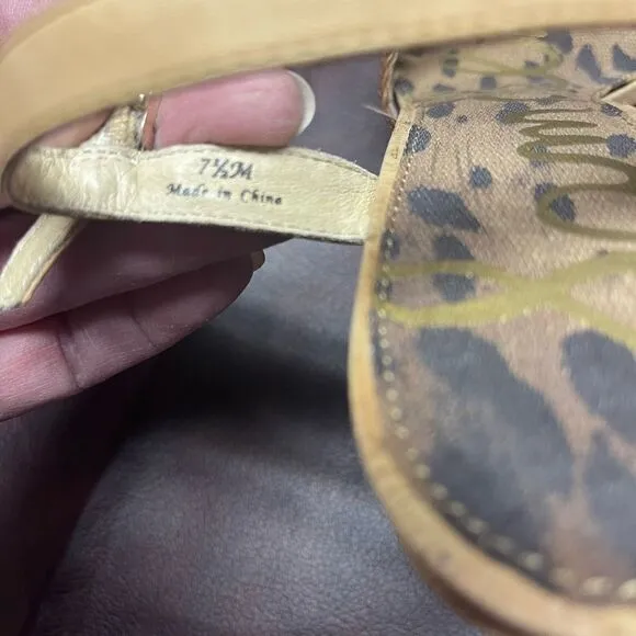 Sam Edelman‎ Rella cork heel shoes, size 7 1/2