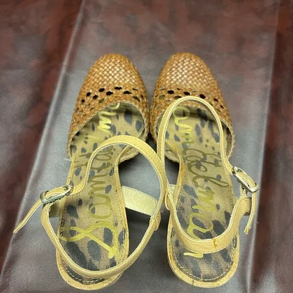 Sam Edelman‎ Rella cork heel shoes, size 7 1/2